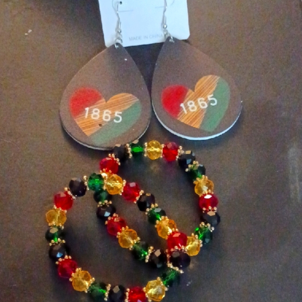 Juneteenth Beaded Jewelry Set